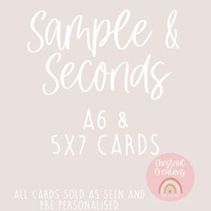 Kaarten Sample Sale | Gepersonaliseerde kaarten | A6 | 5x7