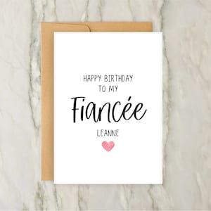 Biglietto di compleanno per fidanzata / Biglietto di auguri personalizzato per la famiglia / Biglietto personalizzato / Coppia / Partner / A6 / 5x7