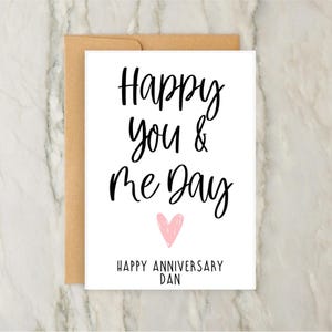 Biglietto di auguri per il tuo anniversario / Anniversario di matrimonio / Biglietto di auguri personalizzato / Anniversario / Amore / Coppia / A6 / 5x7