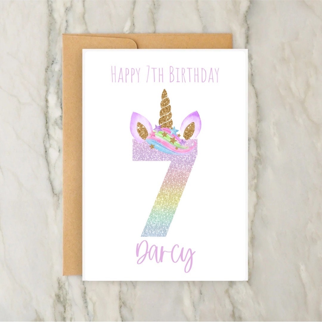 Happy 7th Birthday Cards Printable 700x953