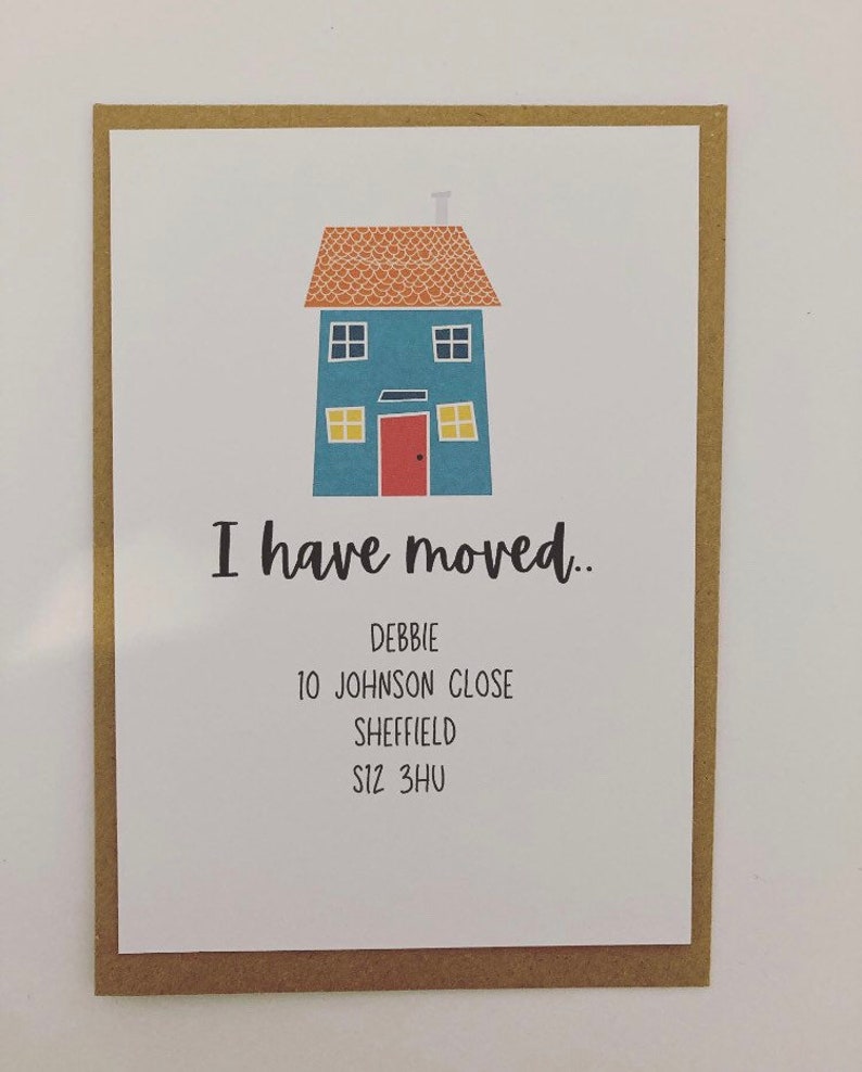 We zijn verhuisd Ik ben verhuisd We verhuizen Ik verhuis Etsy Nederland