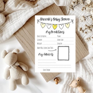 Voorspellingspelkaarten babyshower | Gepersonaliseerde gezelschapsspellen | Mummie in spe | Mum To Be-advieskaarten | Zwangerschap | A6