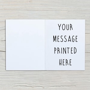Unicorn 4th Birthday Card | Personalised GIrls Greeting Card | Age Birthday Card | GIrls Birthday | Number Card | A6 | 5x7 image 2