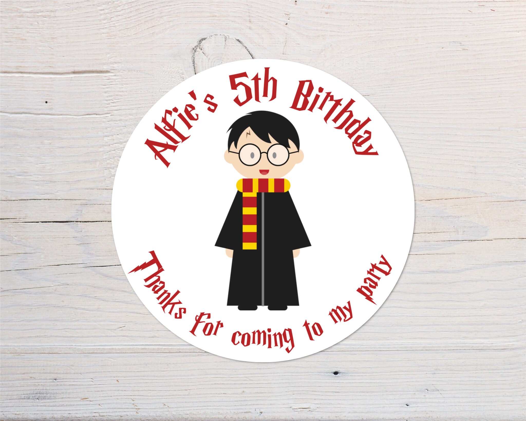 Harry Potter Personalised Extra Large Self-Adhesive Banner For Birthday Parties