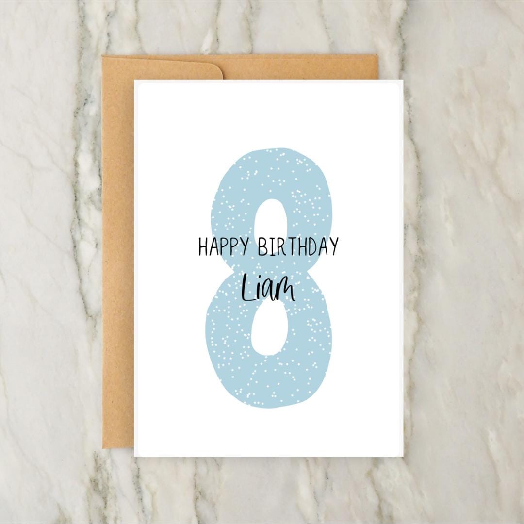 Coole Geburtstagskarte Zum 8. Geburtstag – Inklusive Anstecker & Glückwünsche (22,9x15,2 Cm)