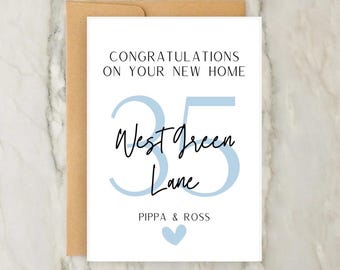 Congratulazioni per la tua nuova casa! Biglietto di auguri per la nuova casa / Biglietto di auguri personalizzato / Nuova casa / Biglietto di inaugurazione casa / A6 / 5x7