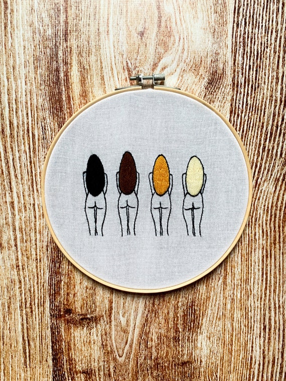 PDF Embroidery Pattern Line Naked Girls Design Butt - Etsy Canada
