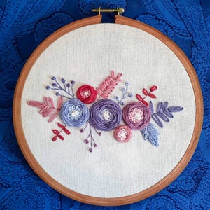 Flower Power: Printable Embroidery Pattern for Unique DIY Gifts