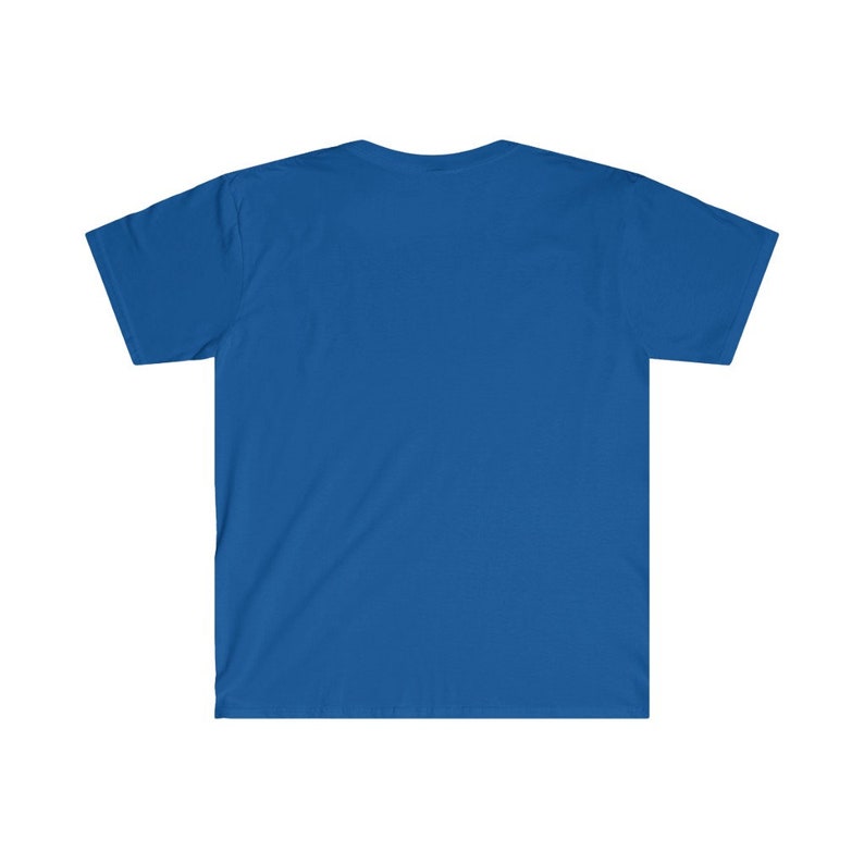 K&ouml;nnte beinhalten: Ein einfarbiges, k&ouml;nigsblaues T-Shirt mit kurzen &Auml;rmeln.