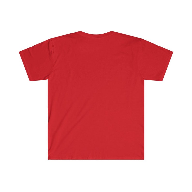 K&ouml;nnte beinhalten: Ein einfarbiges rotes T-Shirt mit kurzen &Auml;rmeln und einem Rundhalsausschnitt.