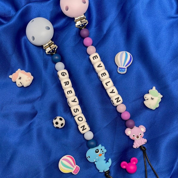 Personalised Dummy Chain | Baby Dummy Clip |