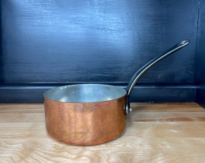 Vintage Copper Cookware, Baumalu Saucepan, French Cookware, Farmhouse