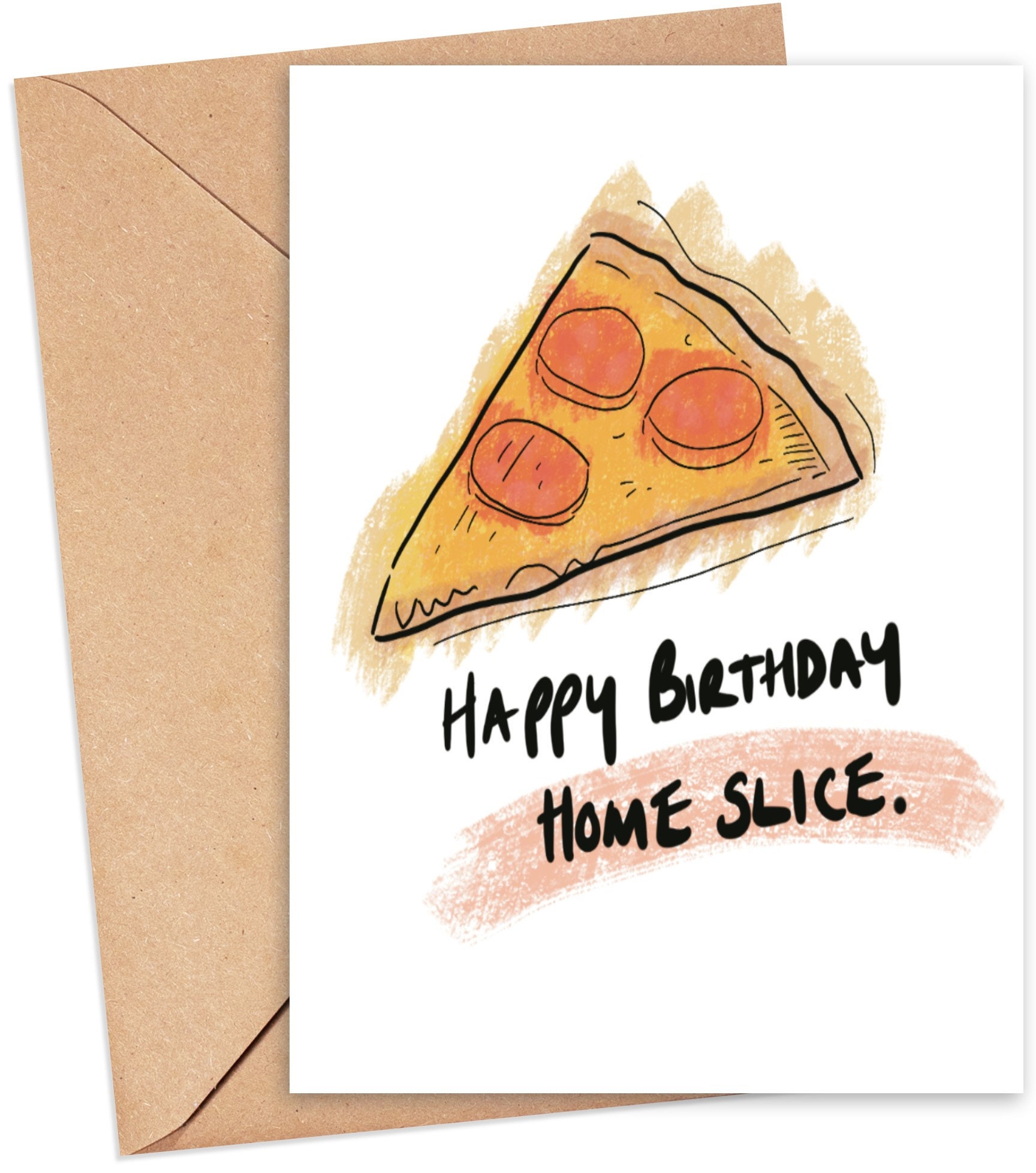 Funny Birthday card Pizza Birthday card | Etsy