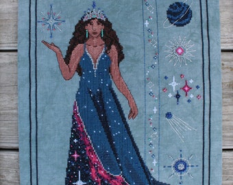 Stars - Celestial Ladies Collection - Space and Galaxy Cross Stitch Pattern - PDF Delivery