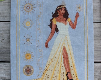 Sun - Celestial Ladies Cross Stitch Pattern - PDF Delivery