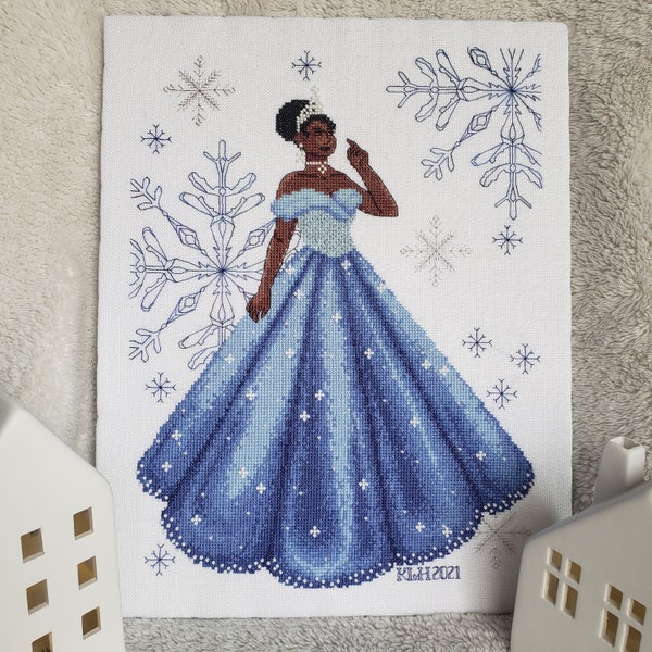 Lady Snowfall - PDF Cross Stitch Pattern