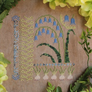 Bluebells - Spring Ephemerals Cross Stitch Pattern - Springtime Seasonal Flowers - PDF Digital Download