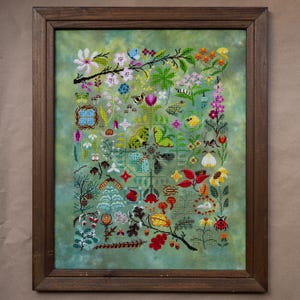 Nature's Journey SAL Cross Stitch Pattern - Four Seasons Stitch Along Sampler - PDF Digital Download