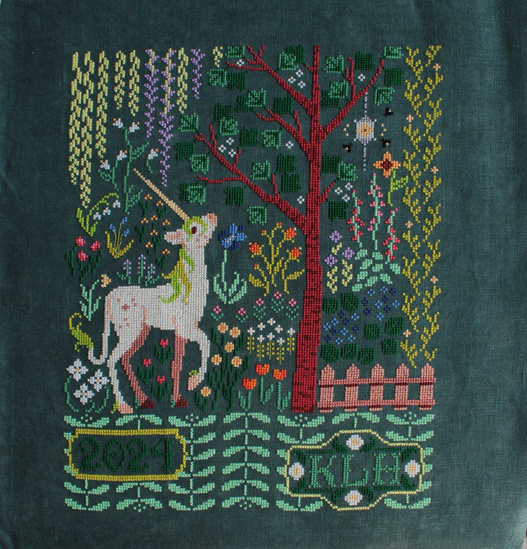 Unicorn tapestry cross stitch best sale