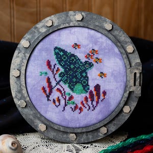 Sea Flier Cross Stitch Pattern PDF Digital Download- Spotted Eagle Ray Sea Creature