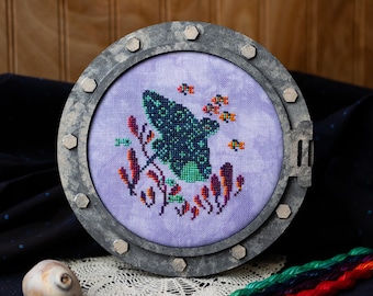 Sea Flier Cross Stitch Pattern PDF Digital Download- Spotted Eagle Ray Sea Creature