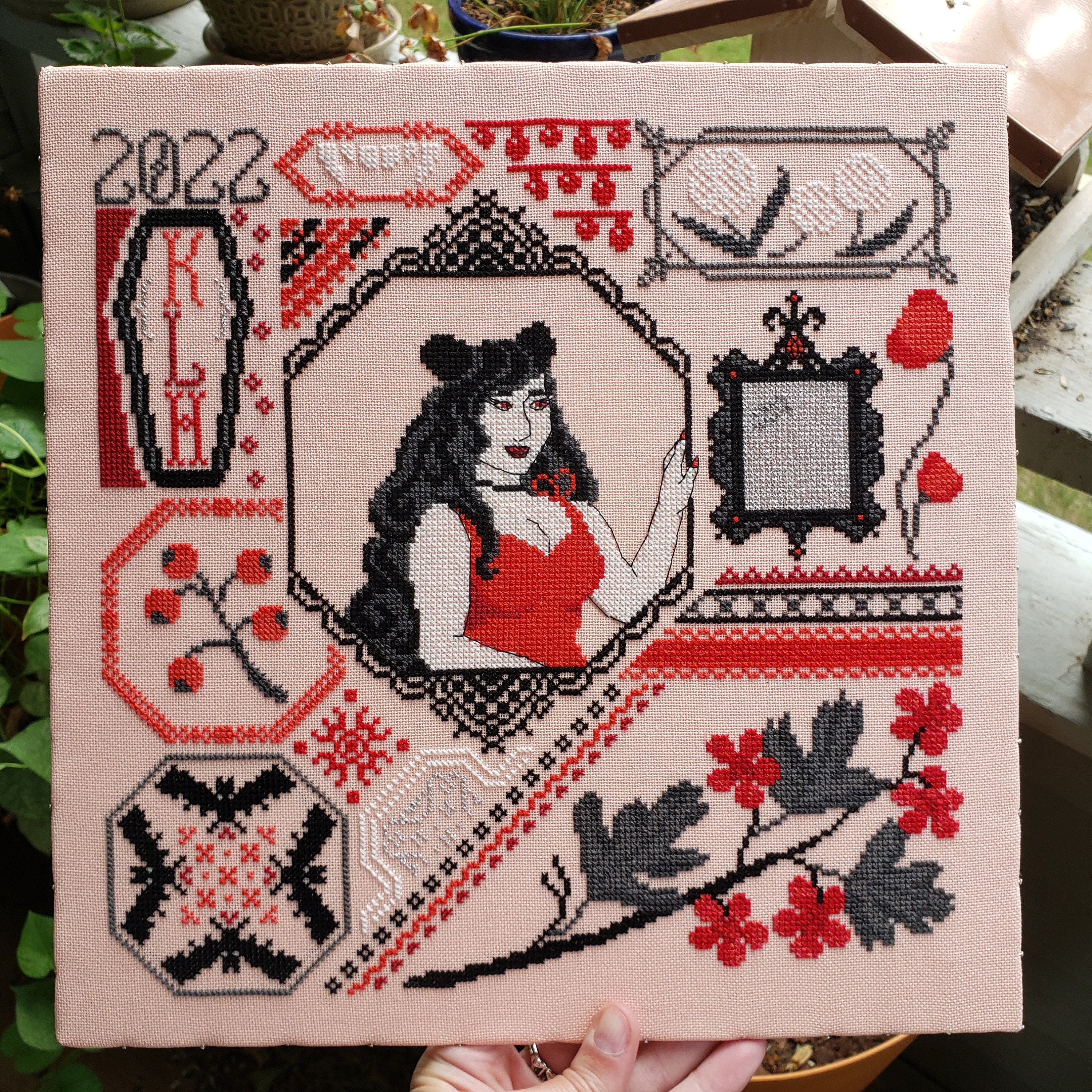 Vampire Weekend Croakerman Pattern Vampire Sampler Cross Stitch Pattern - Modern Quaker Motifs - Halloween ...