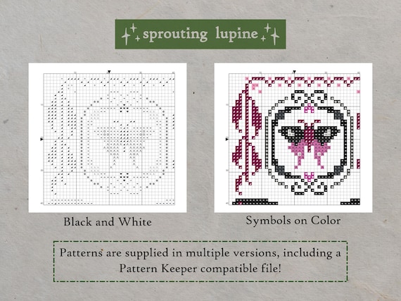Garden of Shadows Cross Stitch Pattern PDF Digital Download