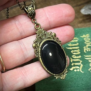 Mini Obsidian Pendant Scrying Necklace PN4