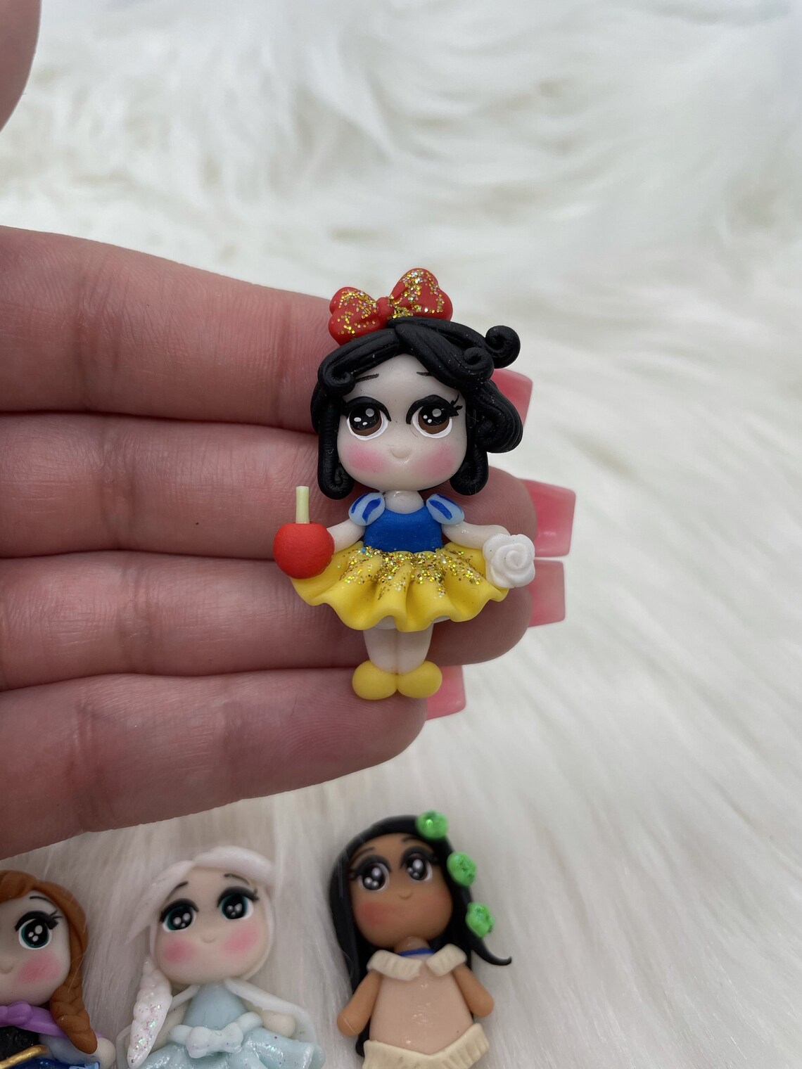 Clays for bows toddler princess clay clay dolls bow Etsy