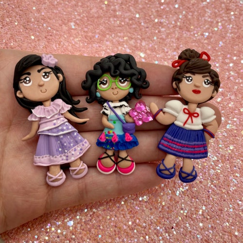 Clays for Bows Clay Dolls Bow Centers Clay Dolls for Bows Etsy