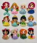 PRE ORDER clays for bows, princess clays, clay dolls, bow centers, clays for badge reel