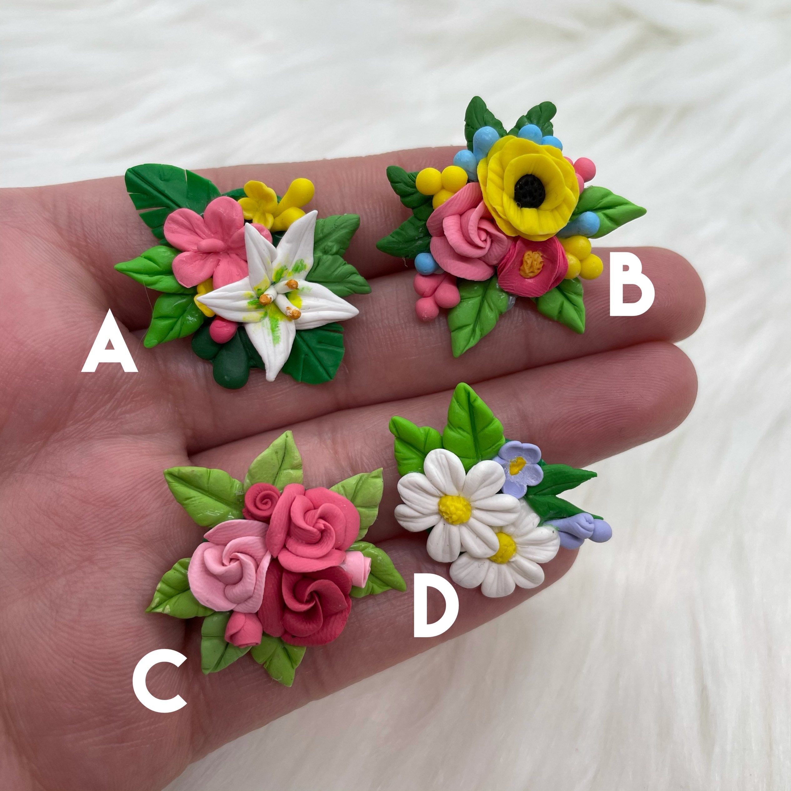 Clays for bows clay dolls bow centers clays for badge reel Etsy