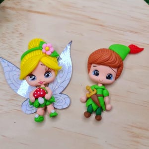 PRE-ORDER, Clays for bows, fairy clay dolls, fairy girl bow centers, clays for badge reel