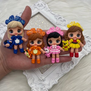 PRE ORDER Clays for bows, winnie clays, bear clays, clay dolls, bow centers, clays for badge reel