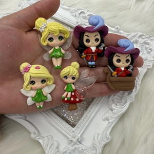 Clays for bows, fairy clays, clay dolls, bow centers, clays for badge reel