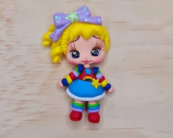 PRE-ORDER Clays for bows, rainbow girl clay dolls, bow centers, clays for badge reel