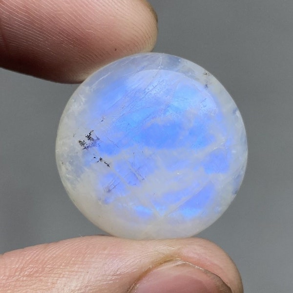 Oval shape blue rainbow flashy moonstone sunstone