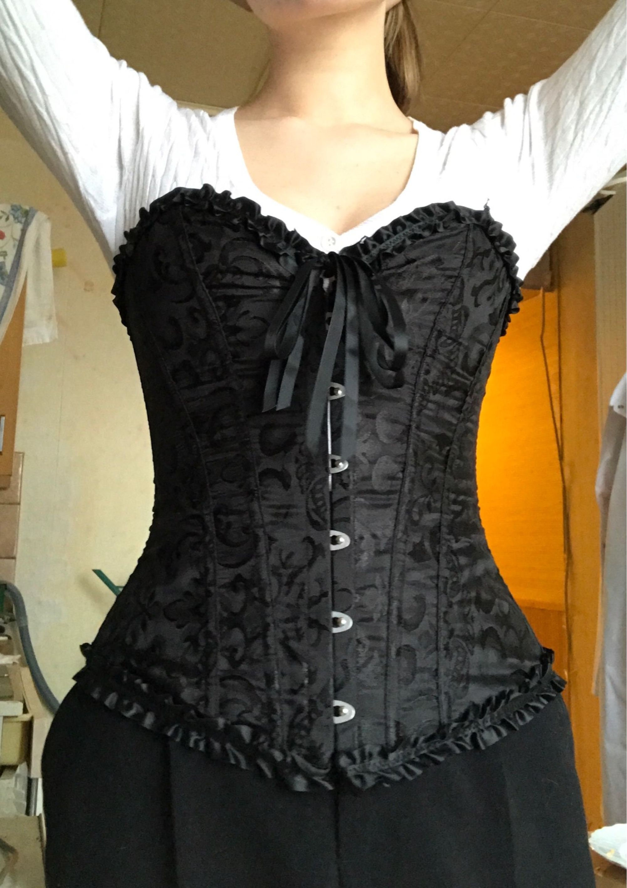 Women Lace Up Corset TopUnderbust corset topsLingerie Etsy