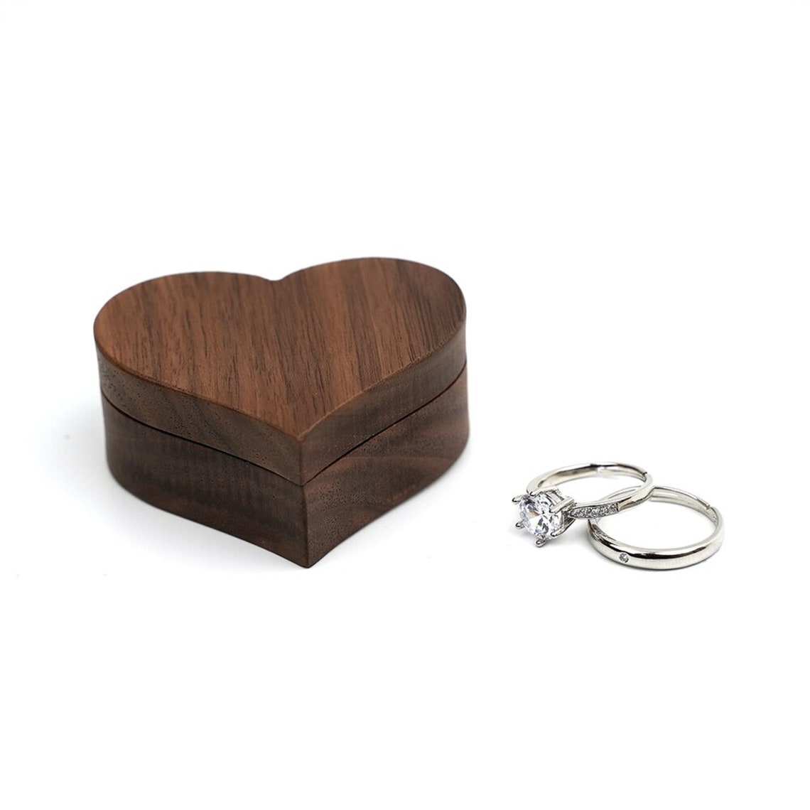 Customized Wood ring box for wedding ceremonyName Engraved Etsy