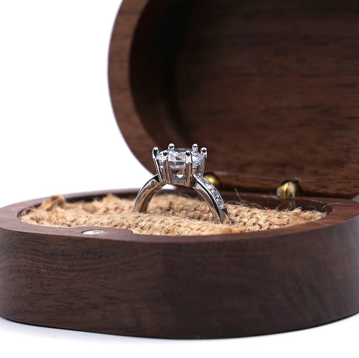 Personalized Wooden ring box wedding ceremonyName Engraved Etsy