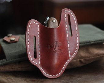 Leather PocketKnife Case - Leather Case - Leather Sheath - Victroinox Case