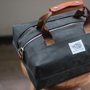 Waxed Canvas Dopp Bag - Army Bag - Military Bag - Camping Bag - Bushcraft Bag - Tool Bag