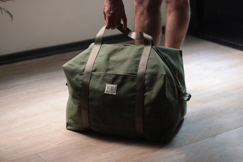 Waxed Canvas Travel / Tool / Sport Dopp Style Bag image 1