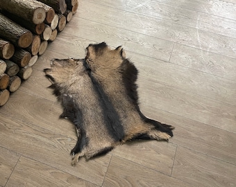 Natural Goat Hide | Genuine Goat Fur - Leather Rug - Soft Goatskin - Goat Hide - Throw Fur - Home Decor - Rustic Throw - Goat Fur Rug