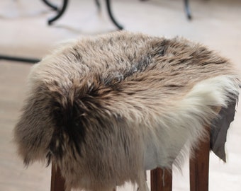 Natural Goat Hide | Genuine Goat Fur - Leather Rug - Soft Goatskin - Goat Hide - Throw Fur - Home Decor - Rustic Throw - Goat Fur Rug