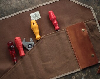 Waxed Canvas Tool Roll