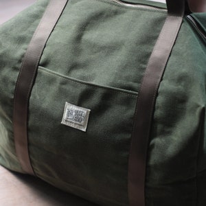 Waxed Canvas Travel / Tool / Sport Dopp Style Bag image 3