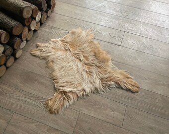 Natural Goat Skin Pelt Fur / Natural Hide, Skin