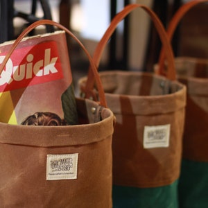 Waxed Canvas Basket image 2