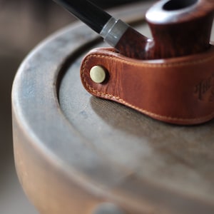 Leather Pipe Holder | Tobacco Holder - Pipe Stand